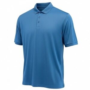 Black Clover Mens Blue  Polo Shirt BC Logo Size XXL Golf Casual (O39)
